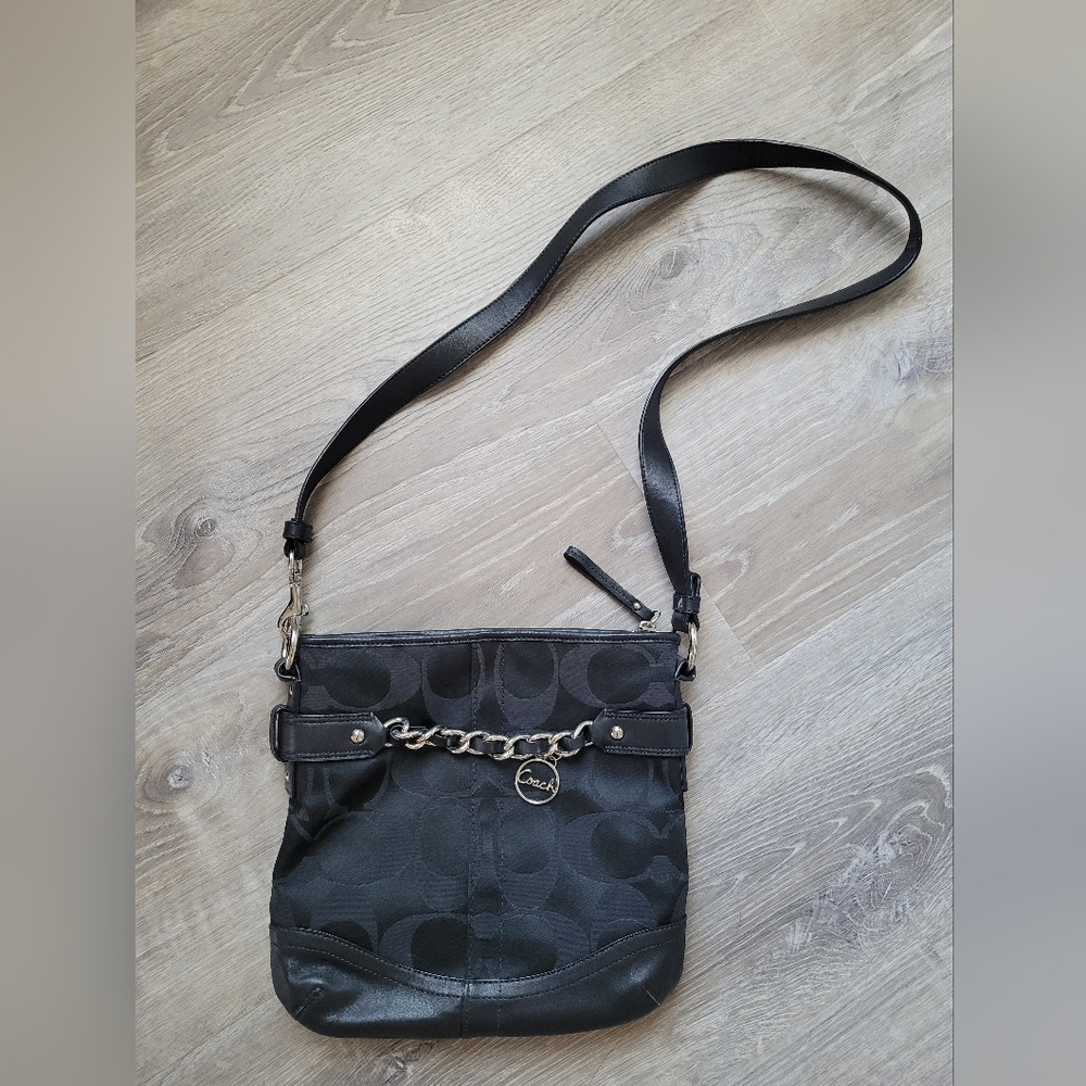 Black Coach Crossbody Bag (EUC)